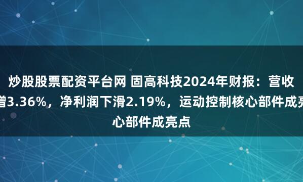炒股股票配资平台网 固高科技2024年财报：营收微增3.36%，净利润下滑2.19%，运动控制核心部件成亮点